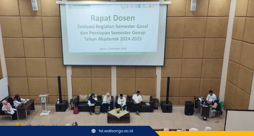 Bersiap Sukseskan Perkuliahan Semester Genap: Fakultas Sains Dan Teknologi Gelar Rapat Dosen