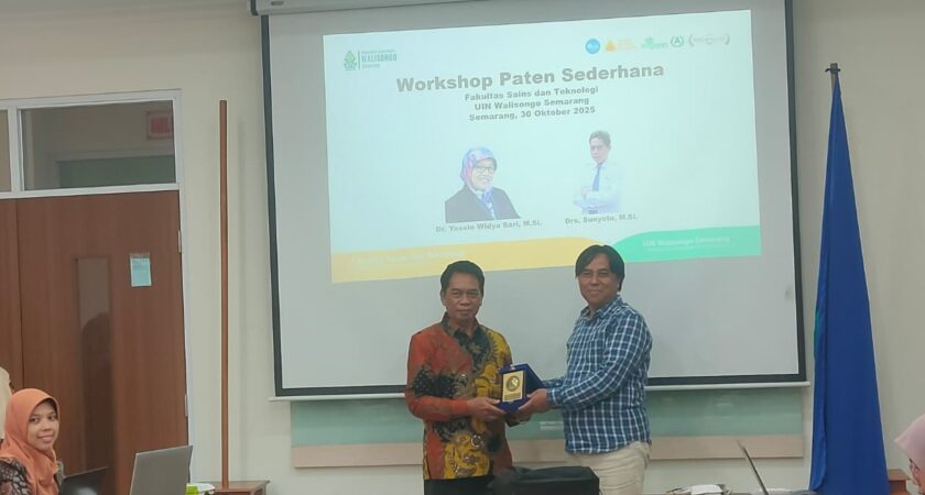 Workshop Paten Sederhana FST UIN Walisongo Dorong Dosen Muda Berinovasi Produk Riset Berpotensi Paten